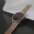 【ZOOM】THIN 5010 極簡超薄米蘭帶手錶-深棕-42mm(ZM5010)