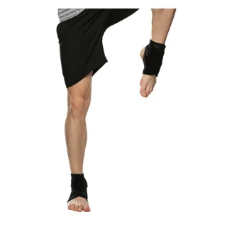 【菁炭元素】可調式專業高端彈力超透氣運動護踝 一個(贈針織護膝一對)