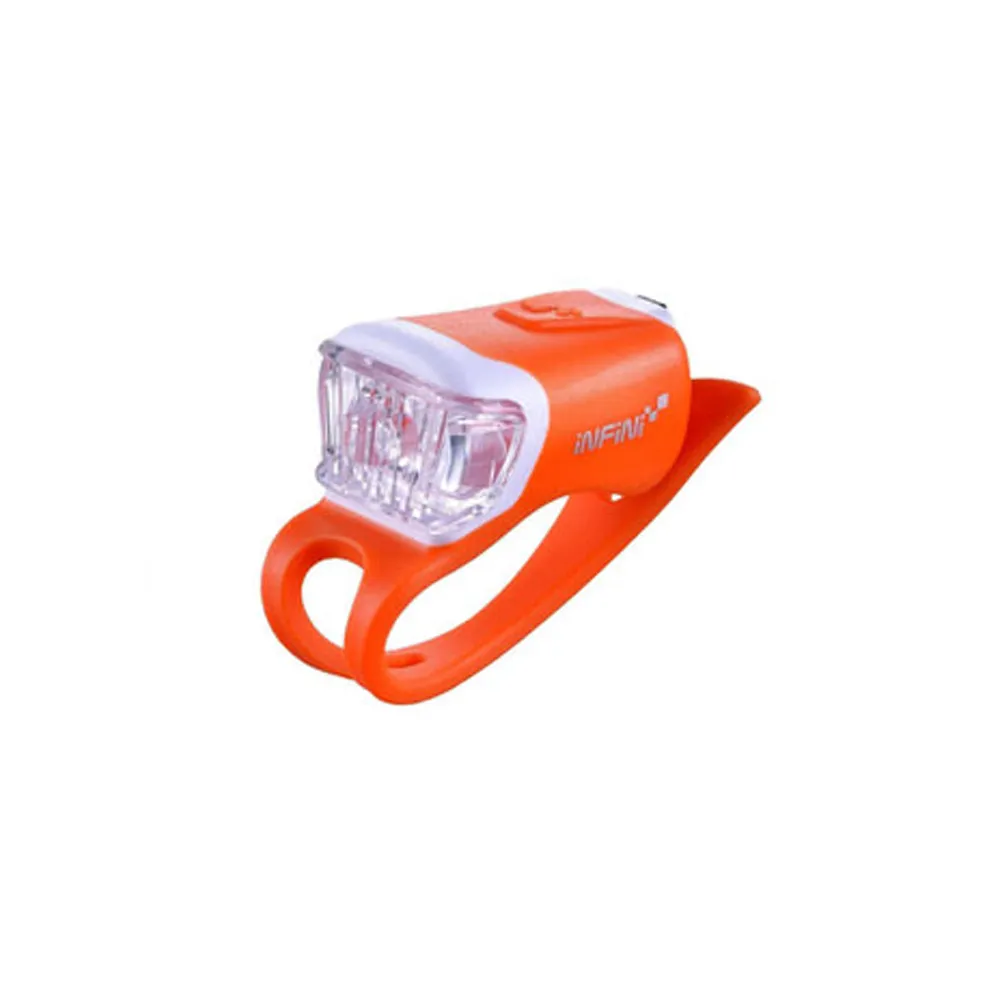 【INFINI】ORCA I-204W 鯨魚USB充電式白光警示燈(橘)
