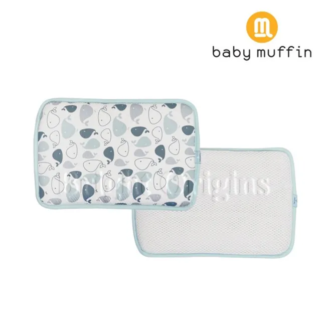 【baby muffin】兒童涼爽枕(藍鯨魚)