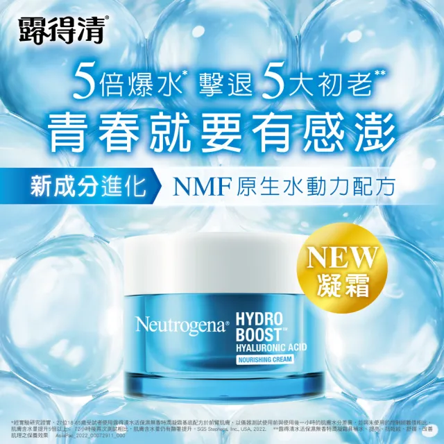 【Neutrogena露得清】水活保濕無香特潤凝霜50g(保濕抗初老/凝霜)