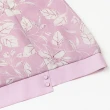 【ILEY 伊蕾】葉片織紋拼接雪紡上衣(粉色；M-2L；1232061406)