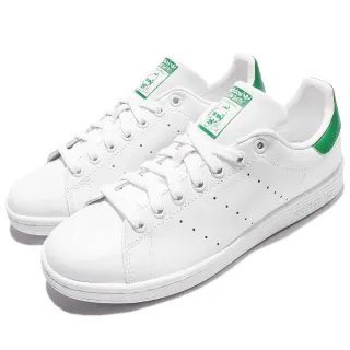 【adidas】休閒鞋 Stan Smith 復古 男鞋 女鞋 愛迪達 情侶鞋 基本款 史密斯 白 綠 小白鞋(M20324)