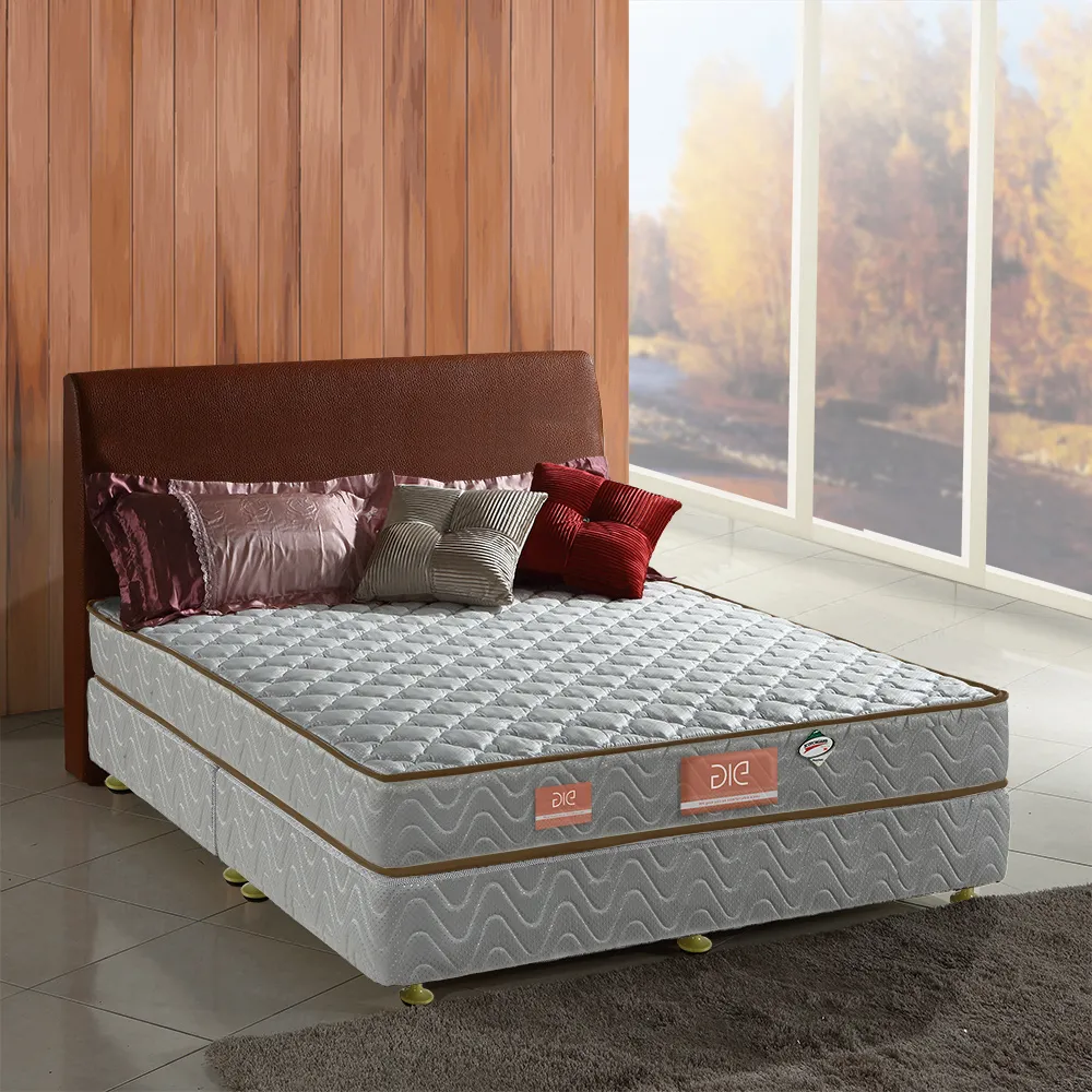 【aie享愛名床】竹碳+3M防潑水二線獨立筒床墊-雙人加大6尺(經濟型)