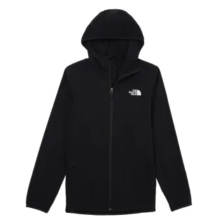 【The North Face 官方旗艦】北面男款黑色DWR防潑水連帽外套｜7WCYJK3(抗UV)