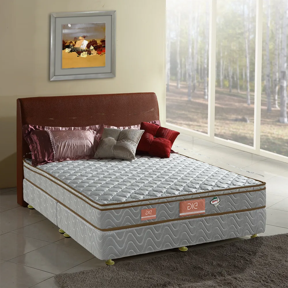 【aie享愛名床】竹碳+3M防潑水假三線獨立筒床墊-單人3.5尺(經濟型)
