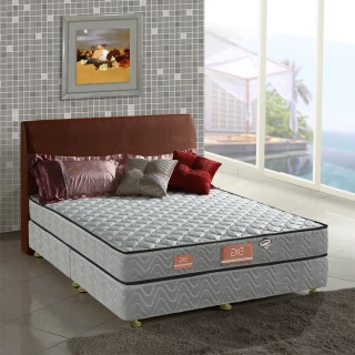 【aie享愛名床】竹碳+3M防潑水+記憶膠二線彈簧床墊-雙人加大6尺(經濟型)
