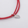 【MARIGOLD 美爾朵】925純銀相思豆抽拉紅繩手環(紅)