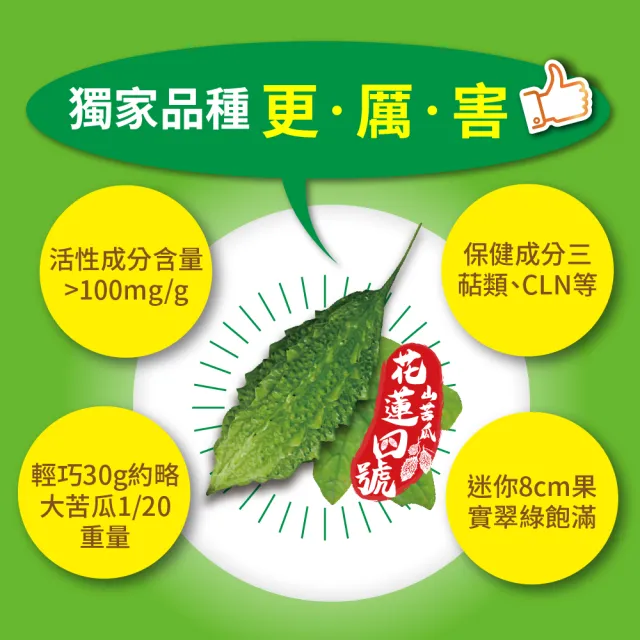 【Tsuie 日濢】花蓮4號山苦瓜益康膠囊強化版(60顆/盒)