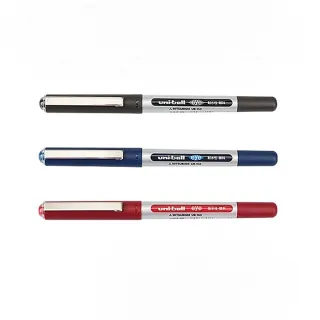 【三菱Uni】全液式耐水性鋼珠筆 0.5mm 2支入/組 UB-150(黑/紅/藍)