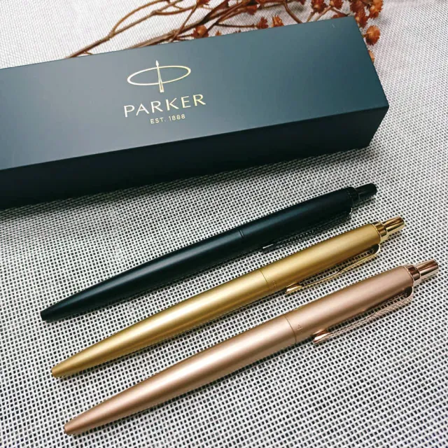 【PARKER】派克 喬特XL 黑桿黑夾/金色/玫瑰金 原子筆