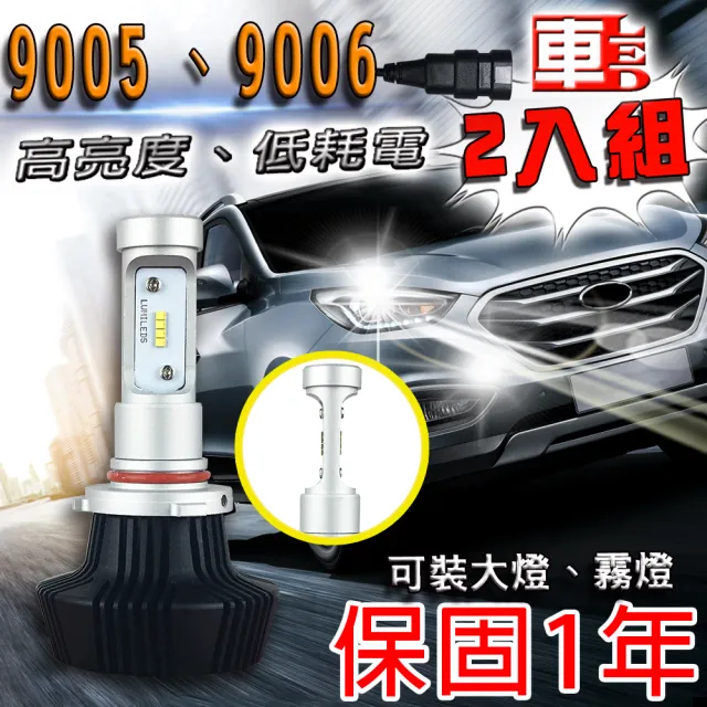 【車的LED】勁亮LED大燈 9005/9006(兩入組)