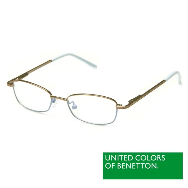 【BENETTON 班尼頓】專業兒童眼鏡 細框金屬質感系列(藍/紅/黃  BB023-01/02/03)