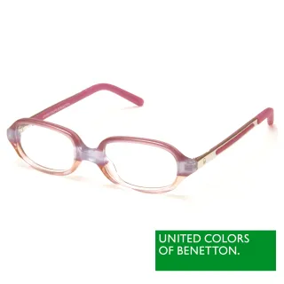 【BENETTON 班尼頓】專業兒童眼鏡 透色方框造型系列(紅/黃  BB013-01/02)