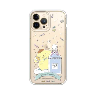 【apbs】三麗鷗 iPhone 13 Pro Max / 13 Pro / 13 輕薄軍規防摔水晶彩鑽手機殼(香水布丁狗)