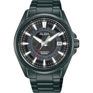 【ALBA】雅柏 Mechanical 透明面板機械腕錶-43mm 戶外 春遊(Y675-X008SD/AU4025X1)