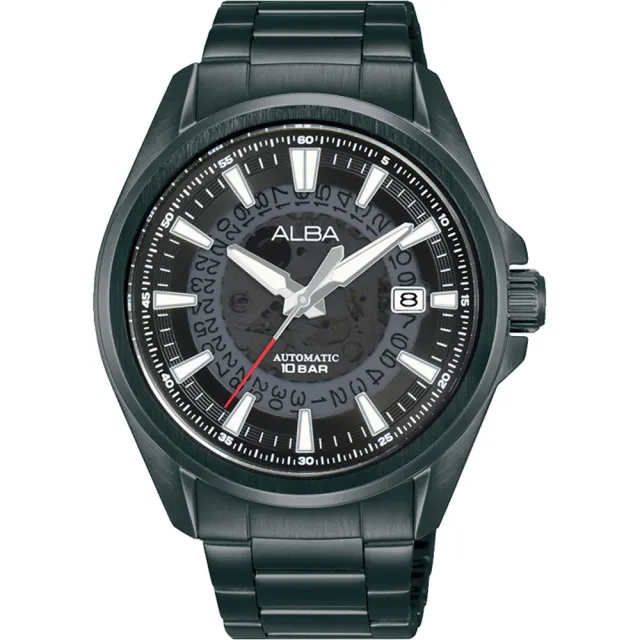 【ALBA】雅柏 Mechanical 透明面板機械腕錶-43mm(Y675-X008SD/AU4025X1)