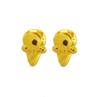 【甜蜜約定2sweet-ER220】純金耳針耳飾-約重0.34錢(純金耳針耳環)