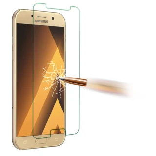 【YANG YI】揚邑 Samsung Galaxy A5 2017版 9H鋼化玻璃保護貼膜(防爆防刮防眩弧邊)