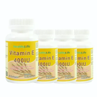 【Healthy Life加力活】優質生活維生素E膠囊 / Vitamin E 四瓶組(60顆/瓶)