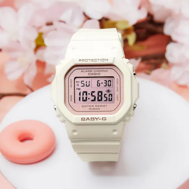 【CASIO 卡西歐】BABY-G 春季色彩方形女錶電子錶 開學(多色任選一款)