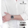 【MASERATI 瑪莎拉蒂 官方直營】Successo 輝煌成就系列三眼手錶 銀色x玫瑰金色不鏽鋼鍊帶44MM R8873621008