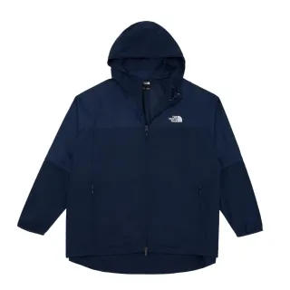 【The North Face 官方旗艦】北面UE男款藍色吸濕排汗可拆卸衣袖反光設計外套｜83P28K2