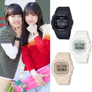 【CASIO 卡西歐】學生錶Baby-G 經典方形女錶電子錶 畢業禮物 送禮 交換禮物(多色任選一款)