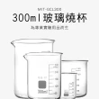 【申易實驗】300ml玻璃燒杯 2入 實驗室器材 刻度燒杯 B-GCL300(化學實驗用品 透明燒杯 大燒杯)