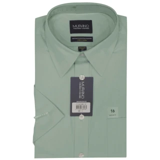 【MURANO】JC正式美版短袖襯衫(台灣製、現貨、加大、NH綠)