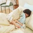 【Lasol睡眠屋】40支100%天絲 銀離子兩用被套床包枕套組 加大(漫步花語)