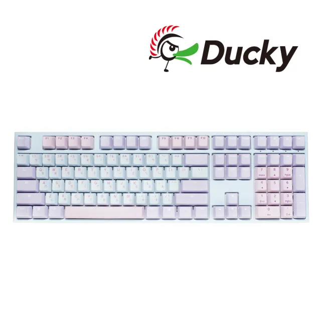 Ducky】One 2 DKON1808 無光版機械式鍵盤中文馬卡龍(銀軸/靜音紅軸