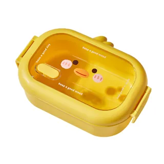 【好吃鴨】小黃鴨不鏽鋼分隔餐盒(食品級 飯盒 學生 分格餐盒 保鮮盒 保溫餐盒 午餐盒)