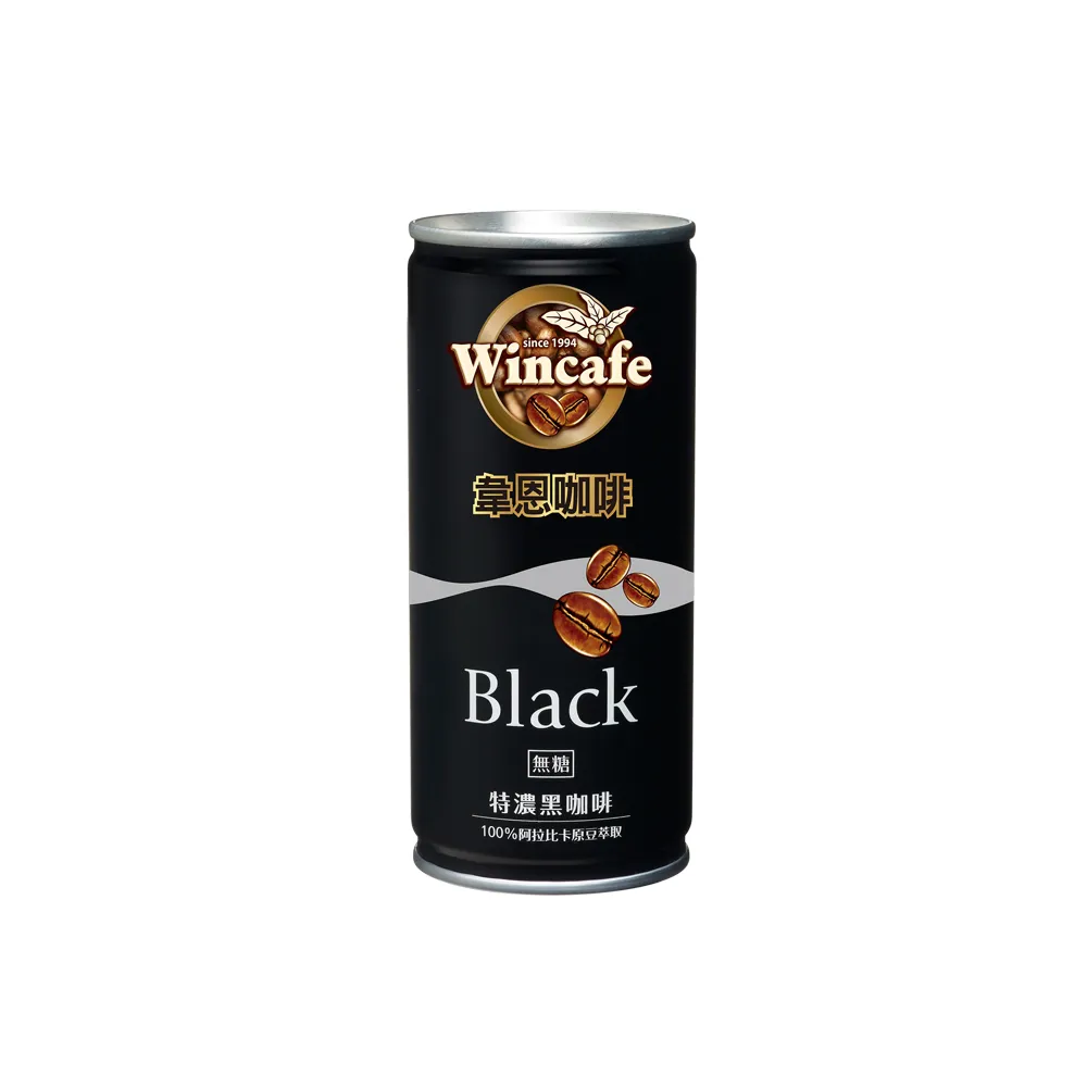 【黑松】韋恩Black特濃黑咖啡210ml x 24入/箱