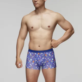 【Mr. DADADO】時尚系列-科技超細纖維 M-LL合身平口內褲-GHM304BU(藍)