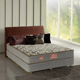 【aie享愛名床】竹碳+涼感紗+乳膠二線彈簧床墊-雙人加大6尺(實惠型)