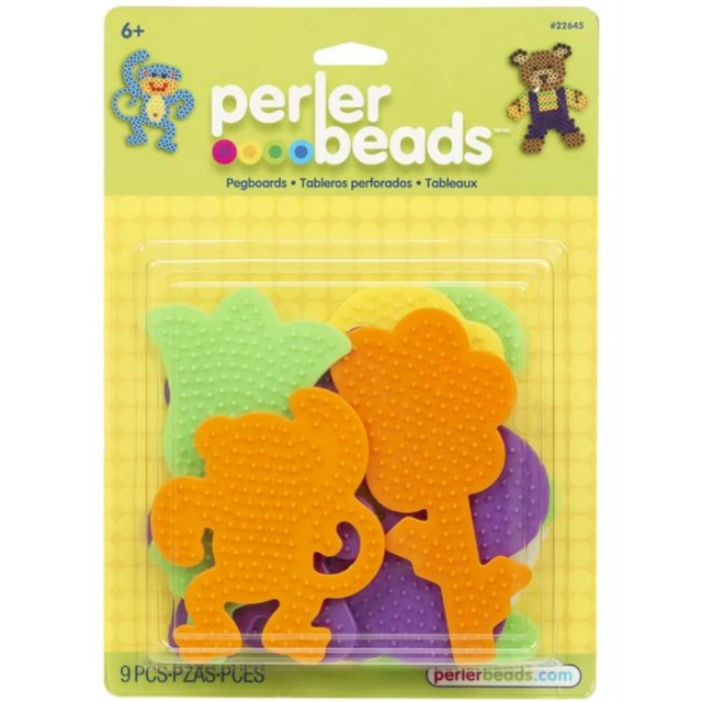 【Perler 拼拼豆豆】七入春吶造型模型板組合(蝴蝶、花、鬱金香、熊、猴子、少女、少男)