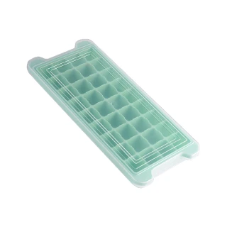日本創意矽膠附蓋製冰盒 36冰格(軟式製冰盒)