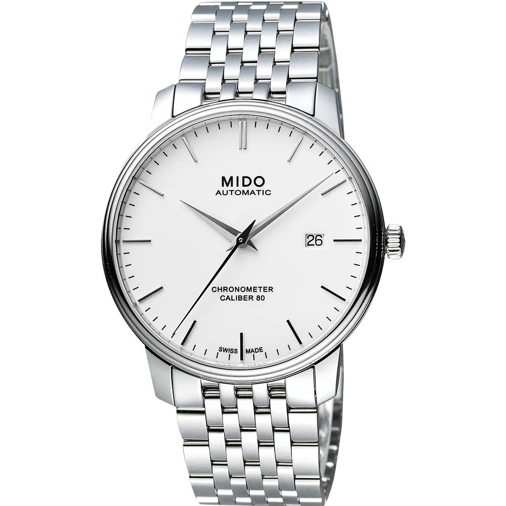 【MIDO 美度】官方授權 永恆系列80小時天文台認證矽游絲機械錶(M0274081101100)