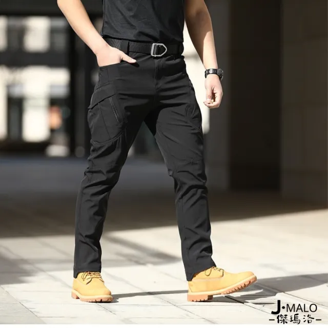 【J.Malo】2件入-彈力衝鋒褲(工作褲 工裝褲 男長褲)