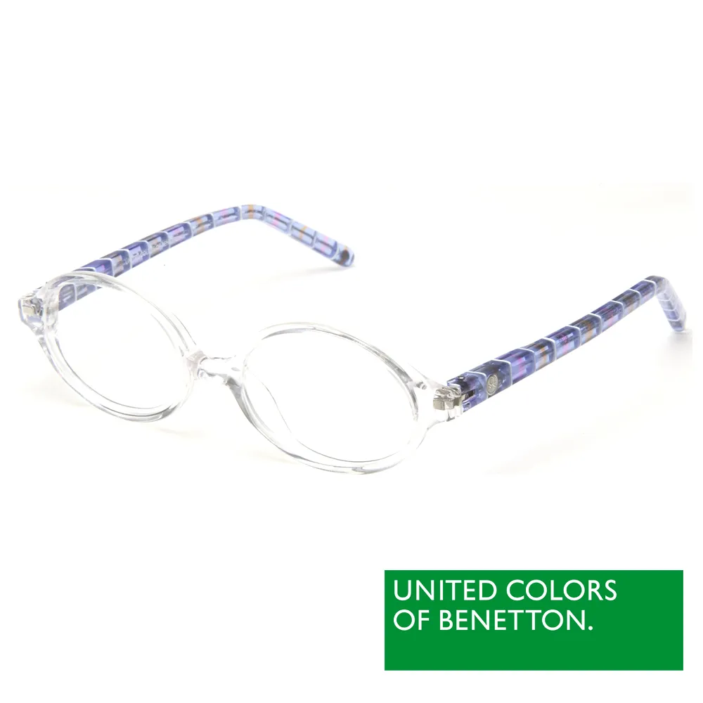 【BENETTON 班尼頓】專業兒童眼鏡 造型圓框設計系列(黃/藍  BB017-01/02)
