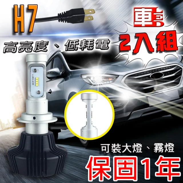 【車的LED】勁亮LED大燈 H7(兩入組)