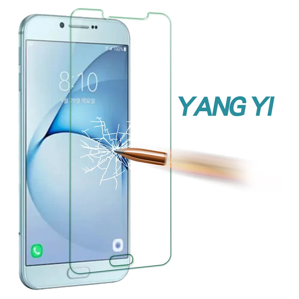 【YANG YI】揚邑 Samsung Galaxy A8 2016版 9H鋼化玻璃保護貼膜(防爆防刮防眩弧邊)