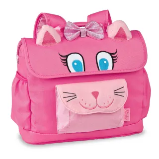 【美國Bixbee】3D動物童趣系列甜美粉貓咪小童背包