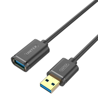 【UNITEK】USB3.0抗干擾傳輸延長線1M黑色/白色(Y-C457G)