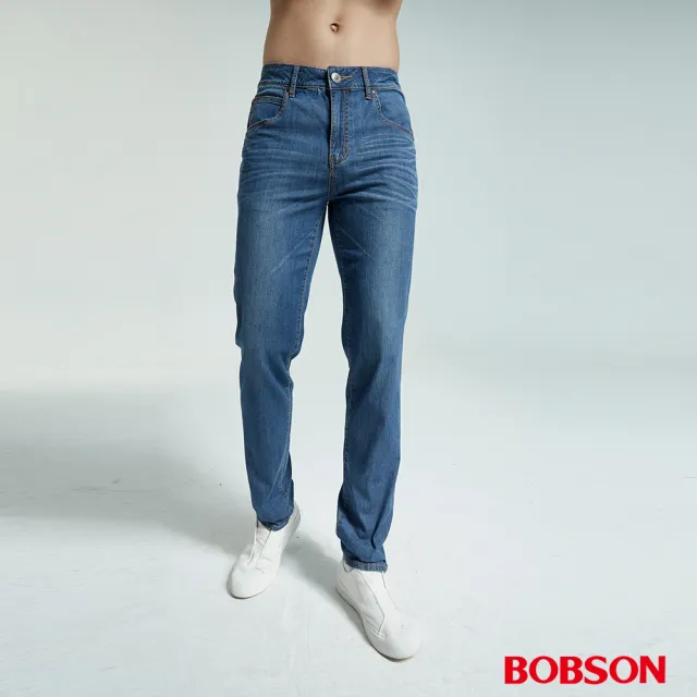 【BOBSON】男款低腰超薄輕量直筒褲(1831-53)