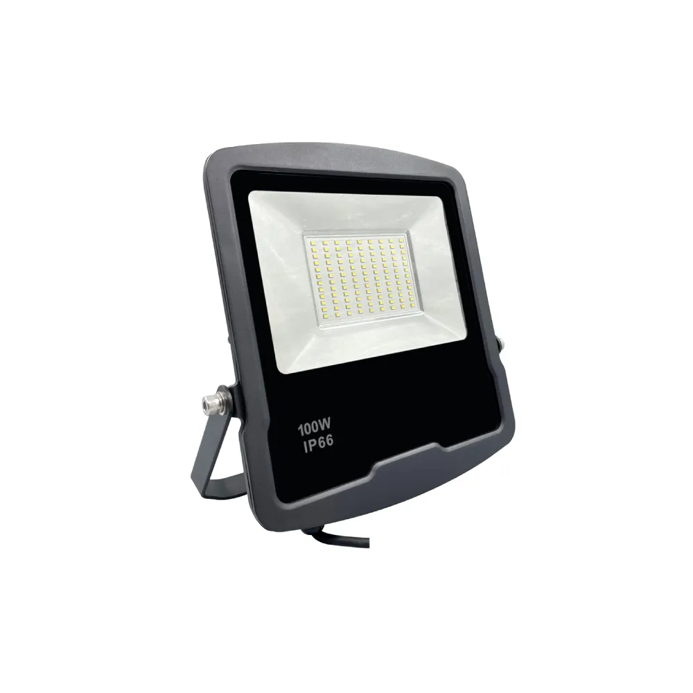 【E極亮】LED 100W 戶外投射燈 防水投光燈 IP66 全電壓 白光 黃光 1入組(LED 100W 投射燈 投光燈)