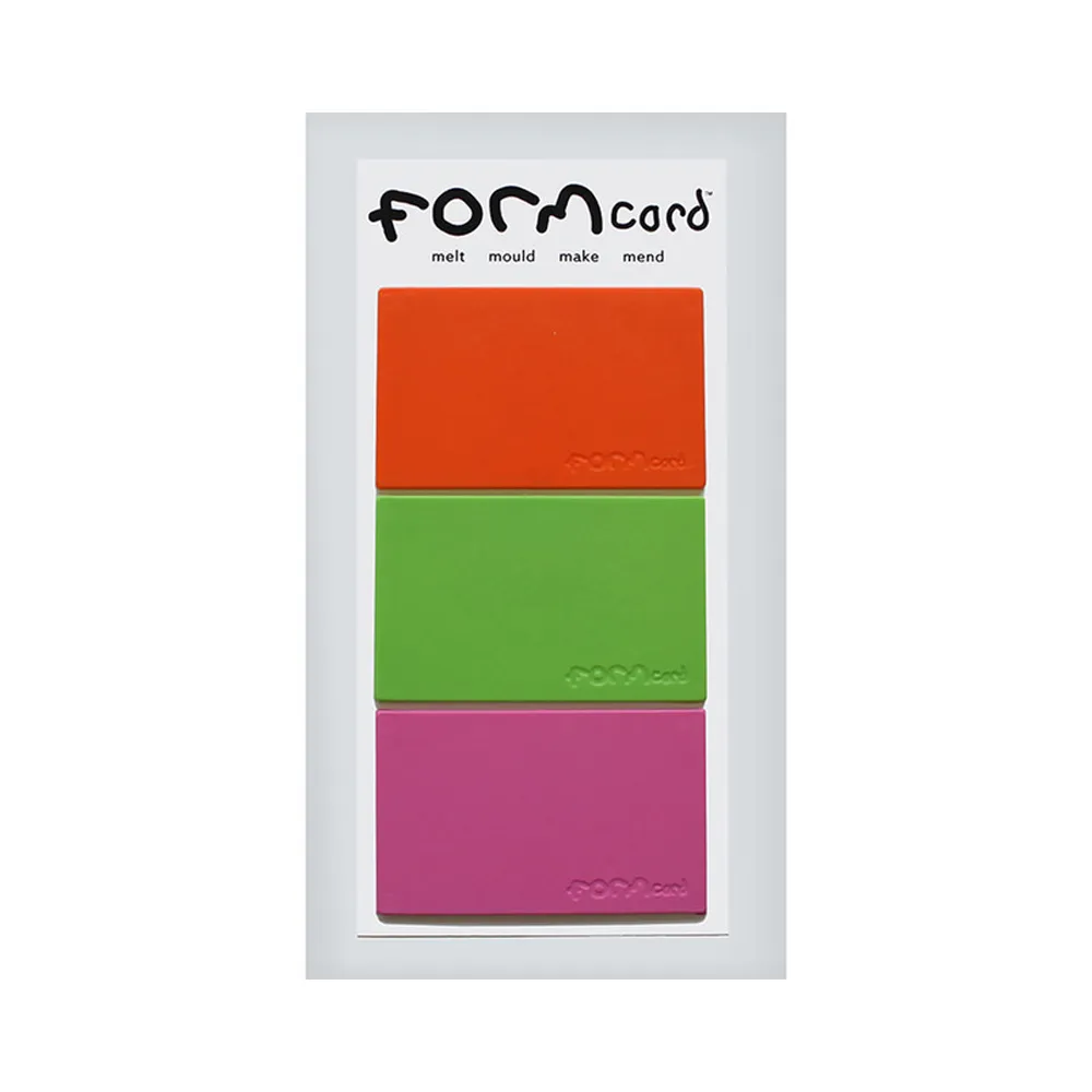 【FORMcard】英國多功能萬能隨身塑形修補卡-塑型凝土(橘／綠／粉紅)