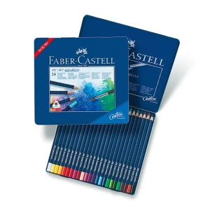 【Faber-Castell】創意工坊 - 水彩色鉛筆 24色(原廠正貨)
