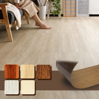【Effect】韓國加厚抗刮吸音仿木DIY地板(72片/約3坪)